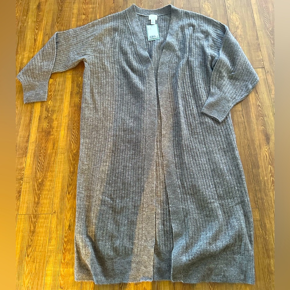 H & M duster sweater NWT